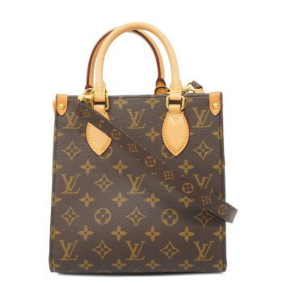 Louis Vuitton Handbag Monogram Sac Plat BB Brown s - Picture 1 of 6